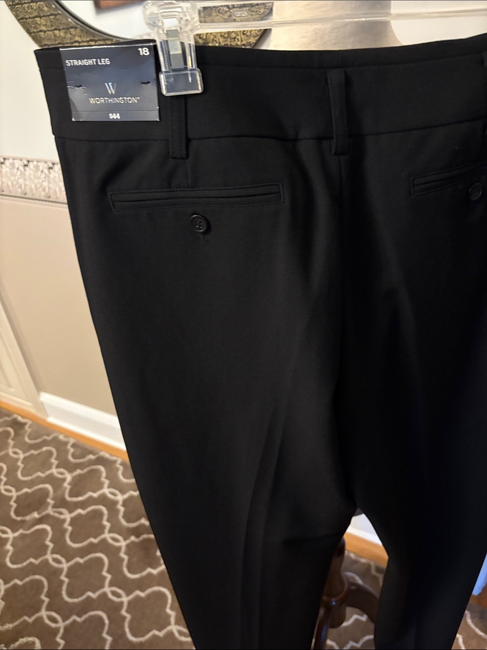Black Women's Dress Pants size 18 with tags never worn - Picture 2 of 3